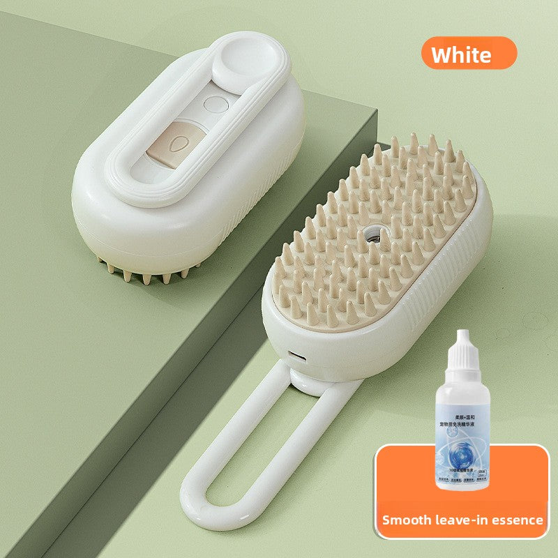 USB Rechargeable Pet Steam Spray Massage Comb