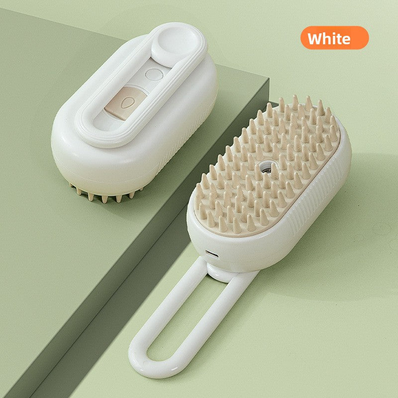 USB Rechargeable Pet Steam Spray Massage Comb