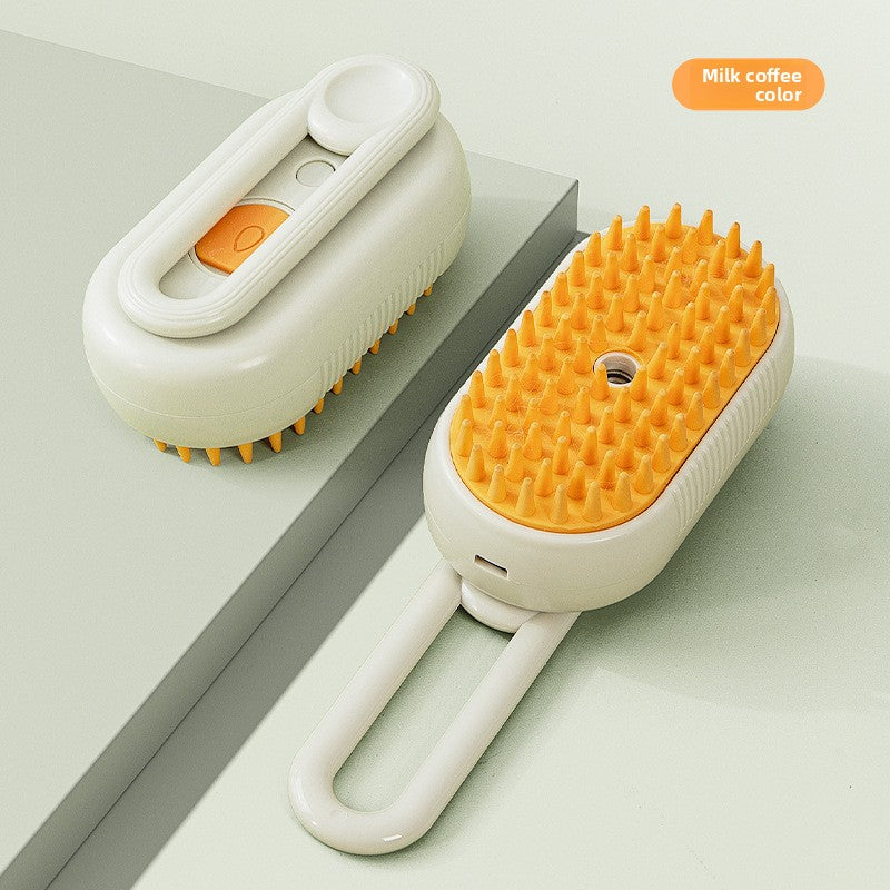 USB Rechargeable Pet Steam Spray Massage Comb
