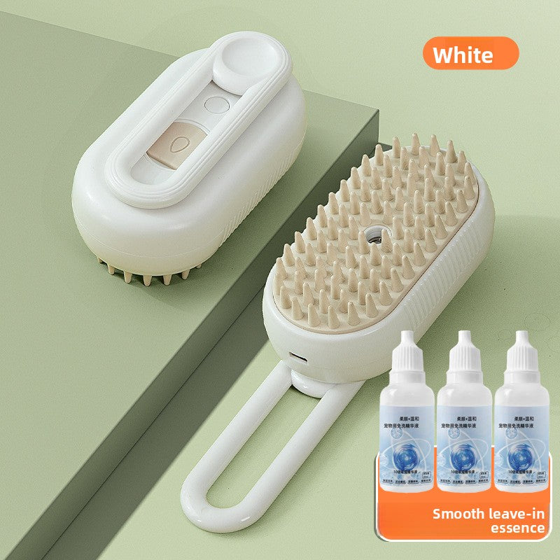 USB Rechargeable Pet Steam Spray Massage Comb