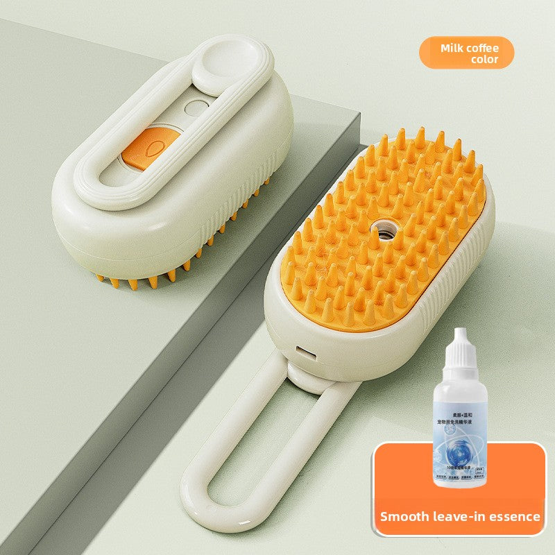 USB Rechargeable Pet Steam Spray Massage Comb