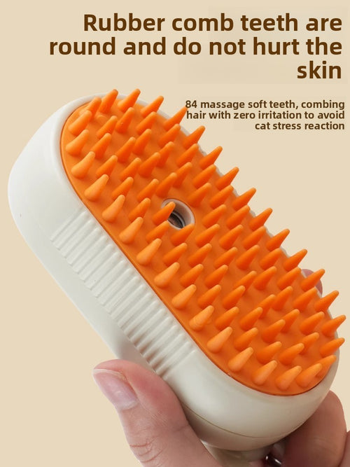 USB Rechargeable Pet Steam Spray Massage Comb